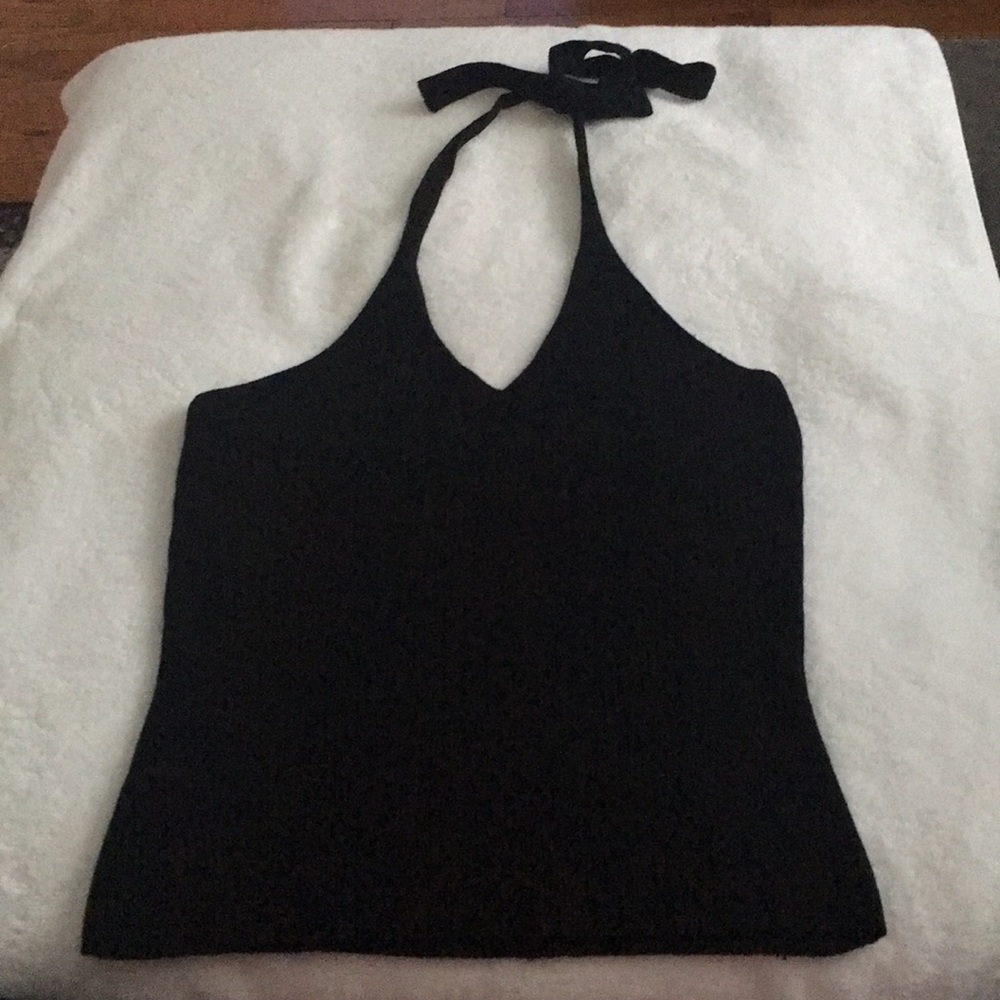 Soft Black Halter Top